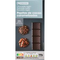 Xocolata 72% cacau-llavors EROSKI, tauleta 100 g Xocolata 72% cacau-llavors EROSKI, tauleta 100 g