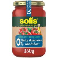 Tomate frito casero 0% SOLÍS, frasco 350 g