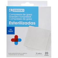 Gasa de algodón no tejida EROSKI, caja 20 uds Gasa de algodón no tejida EROSKI, caja 20 uds