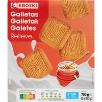 Galleta relieve EROSKI, caja 700 g Galleta relieve EROSKI, caja 700 g