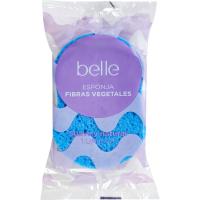 Esponja fibras vegetales belle, pack 1 unid.