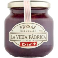 Mermelada de fresa LA VIEJA FABRICA Diet, frasco 280 g 
