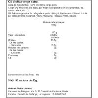 Oli verge extra OLICASTELLO, garrafa 5 litres