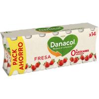 Danacol para beber sabor fresa DANONE, pack 14x100 ml Danacol para beber sabor fresa DANONE, pack 14x100 ml