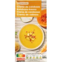 Crema de carabassa EROSKI, brik 500 g