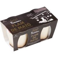 Flan de queso Mató CANADELL, pack 2x110 g