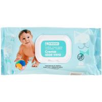 Toallitas aloe vera EROSKI BEBÉ, paquete 80 uds Toallitas aloe vera EROSKI BEBÉ, paquete 80 uds