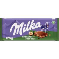 Xocolata amb llet-avellanes MILKA, tauleta 125 g Xocolata amb llet-avellanes MILKA, tauleta 125 g