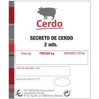 Secreto de cerdo al vacío, 2 uds., sobre aprox. 820 g