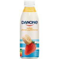 Leche fermentada beber sabor fresa-plátano DANONE, botella 550 g Leche fermentada beber sabor fresa-plátano DANONE, botella 550 g