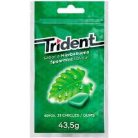 Xiclet de menta sense sucre TRIDENT, paquet 43,5 g Xiclet de menta sense sucre TRIDENT, paquet 43,5 g