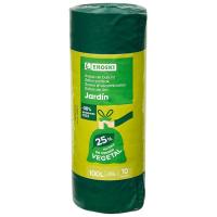 Bolsa de basura jardín c. cierre 100 l. EROSKI, paquete 10 uds Bolsa de basura jardín c. cierre 100 l. EROSKI, paquete 10 uds