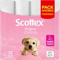 Paper higiènic original SCOTTEX, paquet 32 rotllos Paper higiènic original SCOTTEX, paquet 32 rotllos