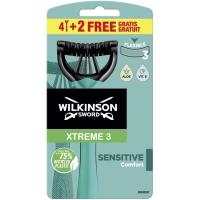 Maquinilla WILKINSON Xtreme 3 Sensitive, pack 4+2 uds