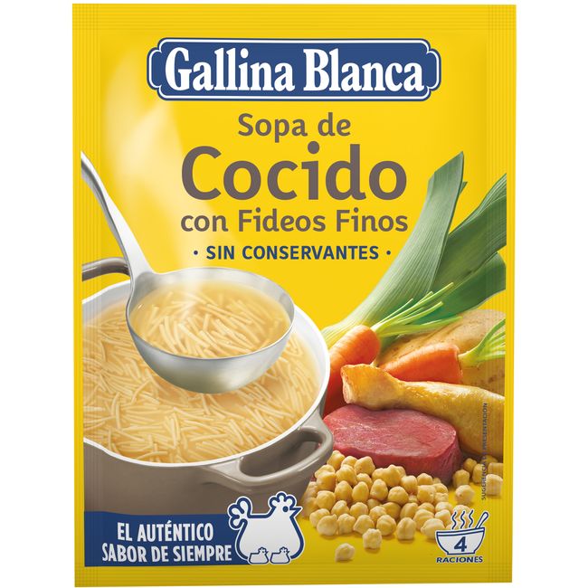 Sopa de carn d'olla GALLINA BLANCA, sobre 72 g