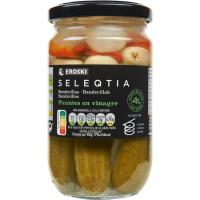 Banderillas en aceite de oliva EROSKI SELEQTIA, frasco 160 g Banderillas en aceite de oliva EROSKI SELEQTIA, frasco 160 g