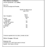 Vino Blanco Joven D.O. Penedés GESSAMÍ, botella 75 cl