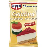 Gelatina en làmines DR. OETKER, sobre 20 g