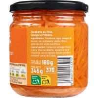 Pastanaga en tires EROSKI, flascó 180 g