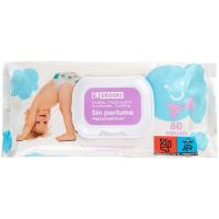 Toallitas sin perfume EROSKI BEBÉ, paquete 80 uds Toallitas sin perfume EROSKI BEBÉ, paquete 80 uds