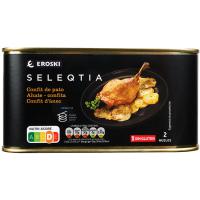 Confit de pato Eroski SELEQTIA, lata 600 g Confit de pato Eroski SELEQTIA, lata 600 g