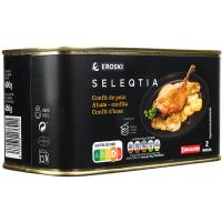 Confit de pato Eroski SELEQTIA, lata 600 g 