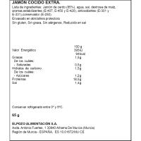 Pernil cuit baix grassa-reduït en sal ELPOZO, safata 65 g