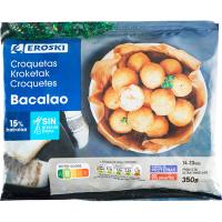 Croquetes de bacallà EROSKI, bossa 350 g Croquetes de bacallà EROSKI, bossa 350 g