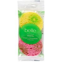 Esponja desmaquillante vegetal belle, pack 2 unid.