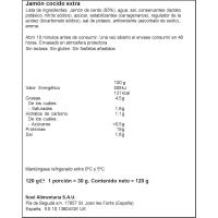 Delizias de pernil cuit extra NOEL, safata 120 g