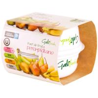 Pure de pera-plátano GALIFRESH, pack 2x150 g Pure de pera-plátano GALIFRESH, pack 2x150 g