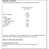 Borraja PEDRO LUIS, frasco 400 g