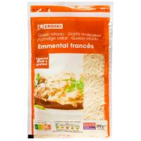 Queso rallado Emmental EROSKI, bolsa 200 g