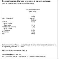 Escalfes verds-blanques PEDRO LUIS, flascó 500 g