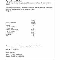 Vinagre agredolç MERLOT CASTELL DE GARDENY, ampolla 375 ml