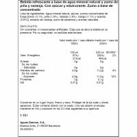 Agua con zumo tropical FONT VELLA, botella 1,15 litros