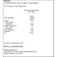 Plumas SANMARTI, paquete 250 g