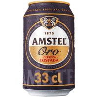 Cerveza AMSTEL ORO, lata 33 cl Cerveza AMSTEL ORO, lata 33 cl