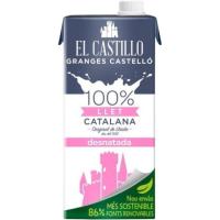 Leche desnatada EL CASTILLO, brik 1 litro