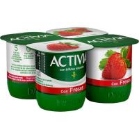 Activia con fresa DANONE, pack 4x120 g Activia con fresa DANONE, pack 4x120 g