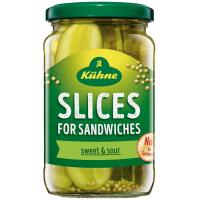 Pepinillos en lonchas KHUNE, frasco 185 g Pepinillos en lonchas KHUNE, frasco 185 g