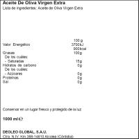 Oli d`oliva v. extra arbequina CARBONELL, ampolla 1 litre