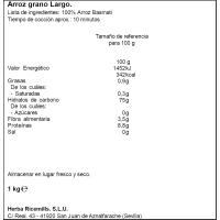 Arròs basmati SUNDARI, paquet 1 Kg