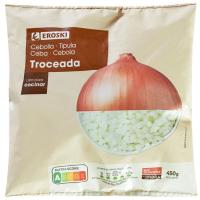 Cebolla troceada EROSKI, bolsa 450 g Cebolla troceada EROSKI, bolsa 450 g