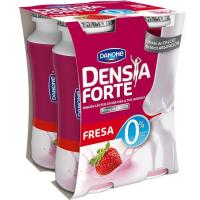 Yogur sabor fresa 0% DENSIA Forte, pack 4x100 g Yogur sabor fresa 0% DENSIA Forte, pack 4x100 g
