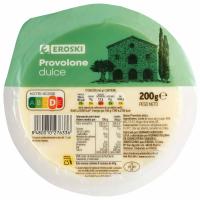 Formatge Provolone Dolce EROSKI, terrina 200 g