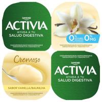 Activia 0% cremoso de vainilla DANONE, pack 4x115 g