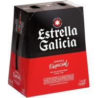Cerveza especial ESTRELLA GALICIA, pack botellín 6x25 cl Cerveza especial ESTRELLA GALICIA, pack botellín 6x25 cl
