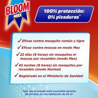 Insecticida elèctric mosques-mosq. BLOOM MAX, recanvi 1 u
