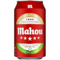 Cerveza sin gluten MAHOU, lata 33 cl Cerveza sin gluten MAHOU, lata 33 cl